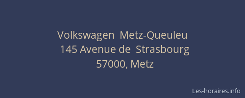 Volkswagen  Metz-Queuleu