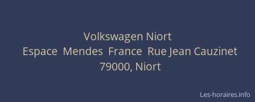Volkswagen Niort