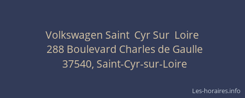 Volkswagen Saint  Cyr Sur  Loire