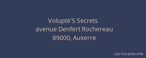 Volupté'S Secrets