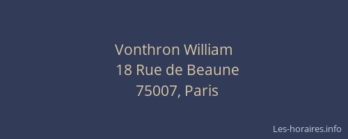 Vonthron William