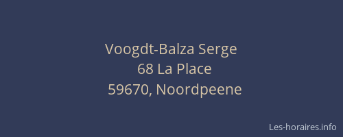 Voogdt-Balza Serge