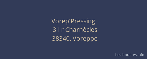 Vorep'Pressing