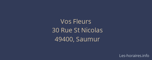 Vos Fleurs
