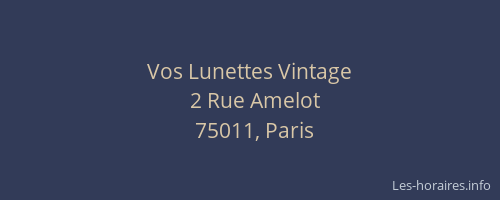 Vos Lunettes Vintage
