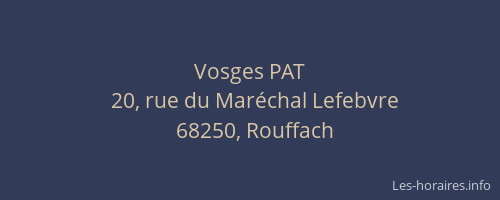 Vosges PAT
