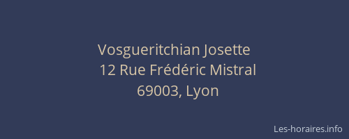 Vosgueritchian Josette