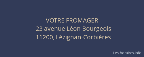 VOTRE FROMAGER