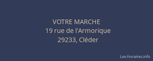 VOTRE MARCHE