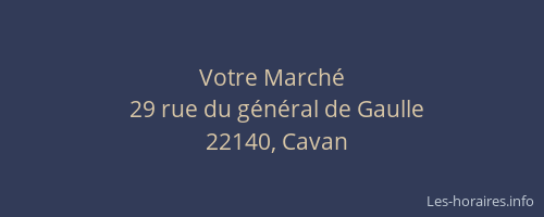 Votre March&eacute;