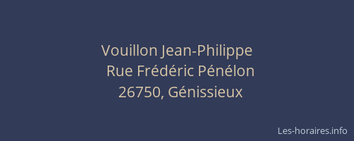 Vouillon Jean-Philippe