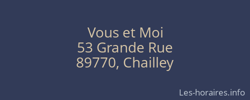 Vous et Moi