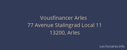 Vousfinancer Arles