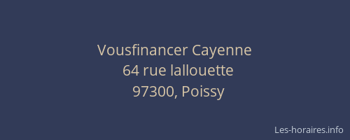 Vousfinancer Cayenne