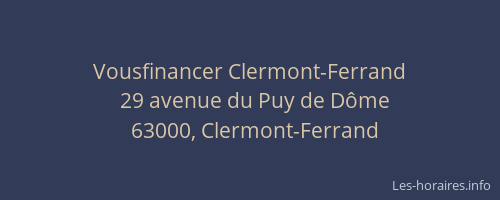 Vousfinancer Clermont-Ferrand