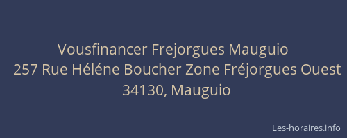 Vousfinancer Frejorgues Mauguio