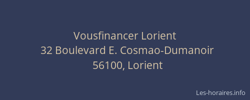 Vousfinancer Lorient