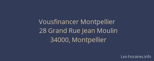 Vousfinancer Montpellier
