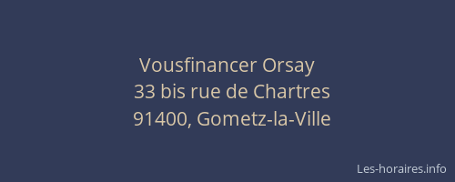 Vousfinancer Orsay