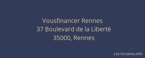 Vousfinancer Rennes