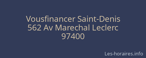 Vousfinancer Saint-Denis