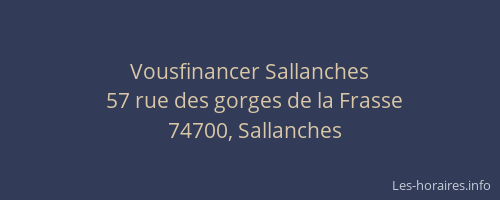 Vousfinancer Sallanches