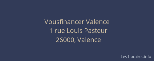 Vousfinancer Valence