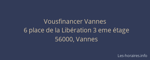 Vousfinancer Vannes