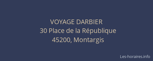 VOYAGE DARBIER