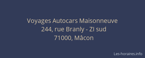 Voyages Autocars Maisonneuve
