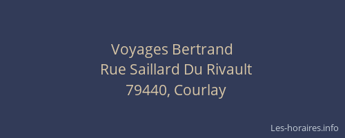 Voyages Bertrand