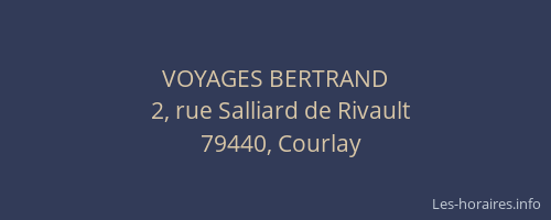 VOYAGES BERTRAND