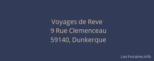 Voyages de Reve