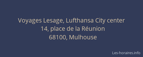 Voyages Lesage, Lufthansa City center
