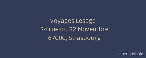 Voyages Lesage
