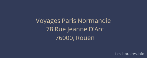 Voyages Paris Normandie