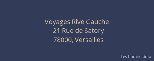Voyages Rive Gauche