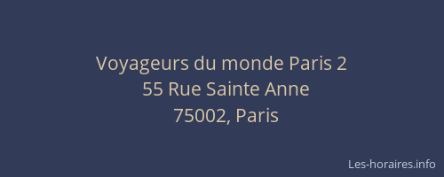 Voyageurs du monde Paris 2