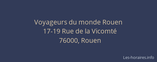 Voyageurs du monde Rouen