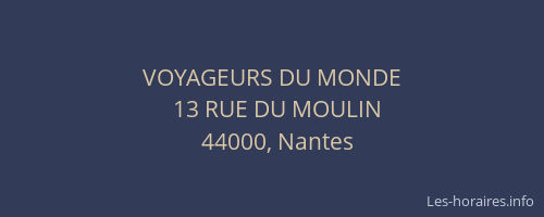 VOYAGEURS DU MONDE