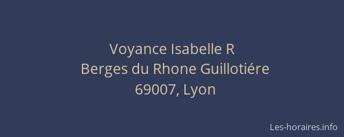 Voyance Isabelle R