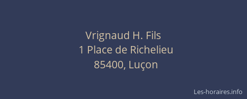 Vrignaud H. Fils