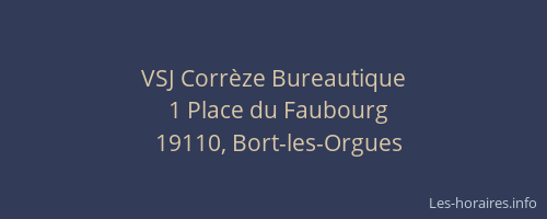 VSJ Corrèze Bureautique