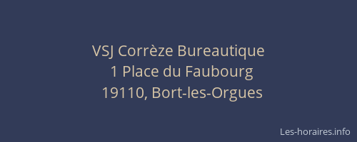 VSJ Corr&egrave;ze Bureautique