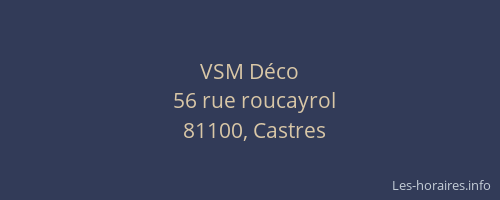 VSM D&eacute;co