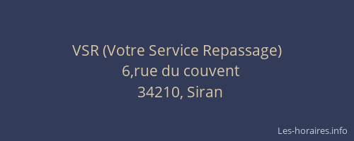 VSR (Votre Service Repassage)