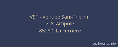 VST - Vendée Sani-Therm