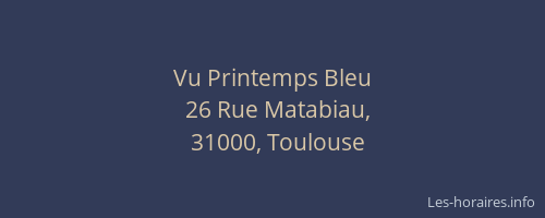Vu Printemps Bleu