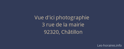 Vue d'ici photographie