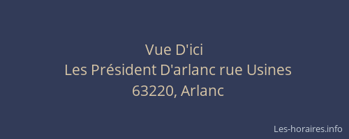 Vue D'ici